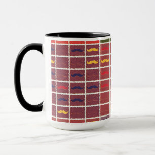 Funny Girly Mustache Mug
