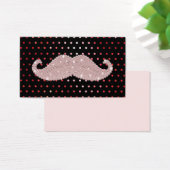 Funny Girly Pink Bling Mustache Polka Dots Pattern (Desk)