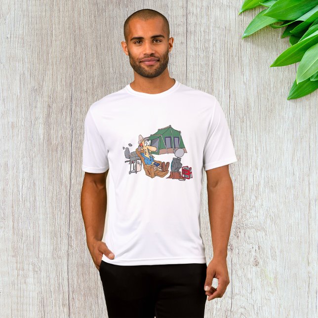 Funny Glamping Cartoon Luxury Camping  T-Shirt (Creator Uploaded)