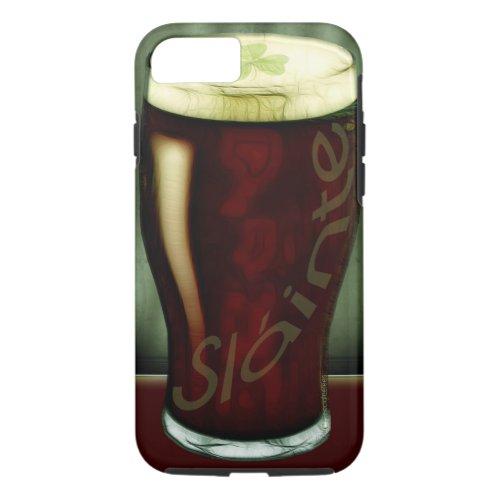 Funny Glass Of Irish Stout Slainte iPhone 87 Case