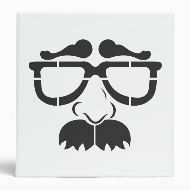 Funny Glasses and Mustache Binder (Front)