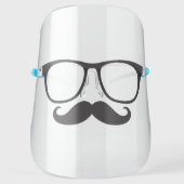 Funny Glasses Moustache Mustache Disguise Face Shield (Front)