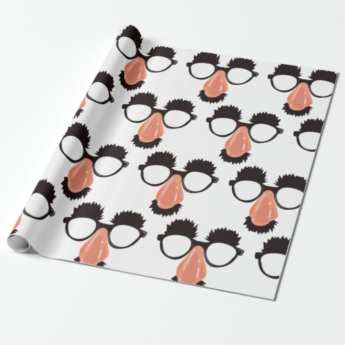 Funny Glasses Wrapping Paper
