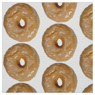 Funny Glazed Donut Fabric – Whimsical and Colorful