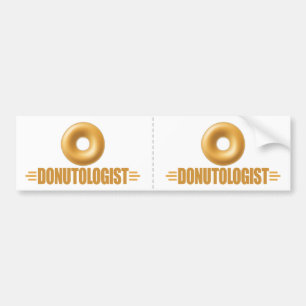 Funny Glazed Donut Lover Bumper Sticker
