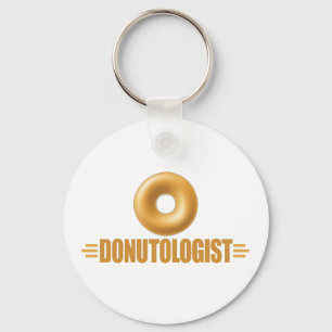 Funny Glazed Donut Lover Keychain
