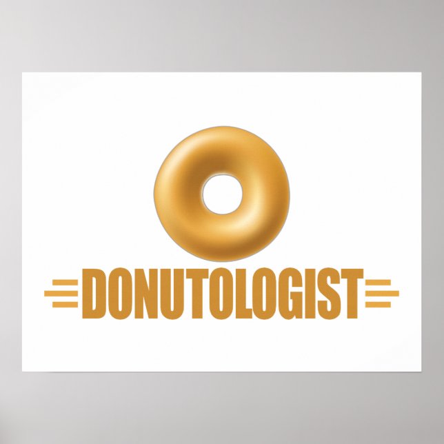 Funny Glazed Donut Lover Poster (Front)