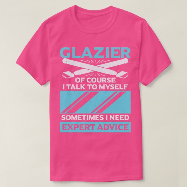 Funny Glazier Window Glass Installer Gift  T-Shirt (Design Front)
