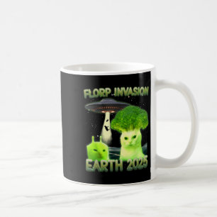 Funny Glerp Glorp Funny Alien Cat Meme Vintage Coffee Mug
