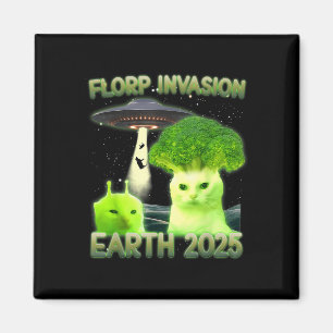 Funny Glerp Glorp Funny Alien Cat Meme Vintage T-s Magnet