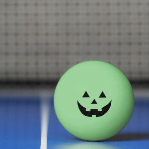 Funny glow In the dark Jack o lantern Halloween Ping Pong Ball