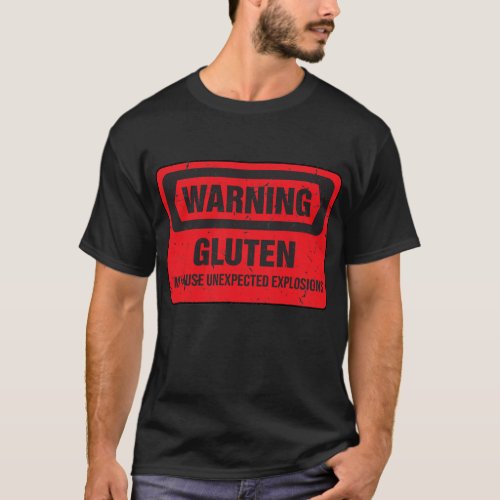 Funny Gluten Explosions Costume Gluten Free Dad  T_Shirt