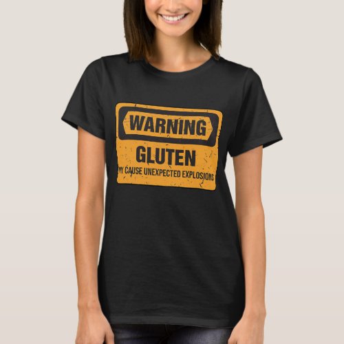 Funny Gluten Explosions Costume Gluten Free Mom  T_Shirt