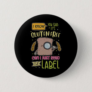 Funny Gluten Free Lifestyle Celiac Disease Button