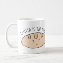 Funny Gluten is the Devil Gluten Free Coffee Mug