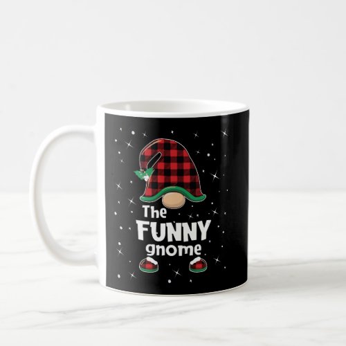 Funny Gnome Buffalo Plaid Matching Christmas Gift  Coffee Mug