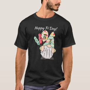Funny Gnome Celebrating Happy Pi Day T-Shirt