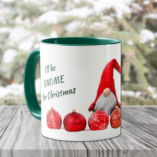 Funny Gnome for Christmas Mug