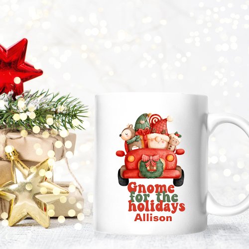 Funny Gnome for The Holidays Christmas   Coffee Mug