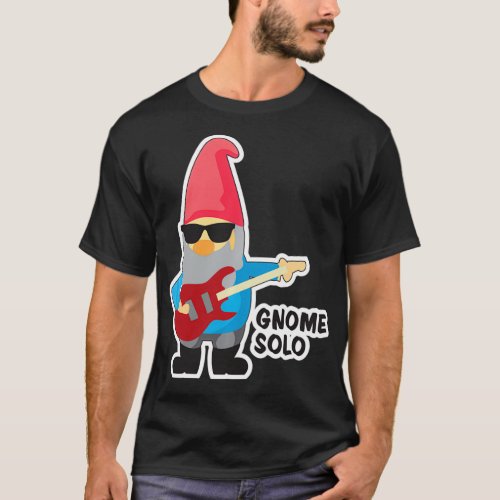 Funny Gnome Guitarist Rock N Roll Music Band Kids  T_Shirt