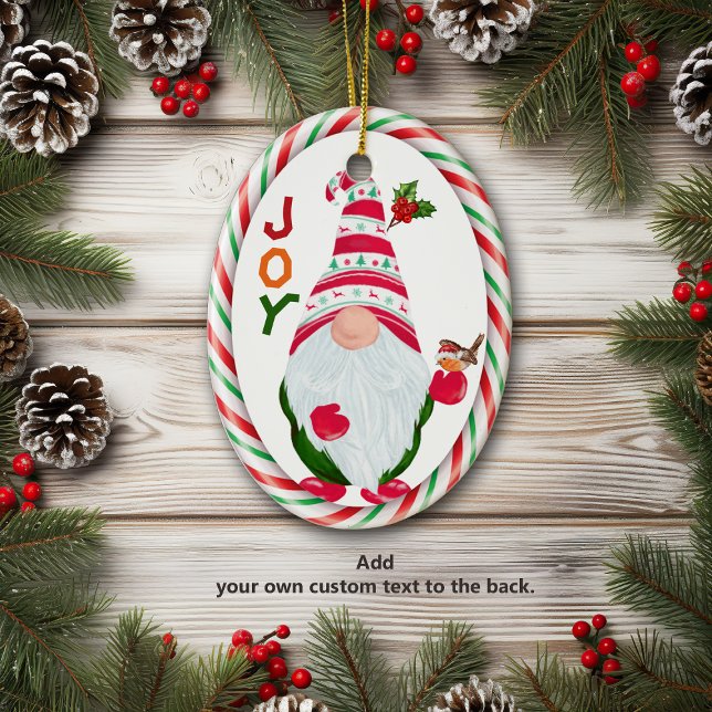 Funny Gnome Joy Kids Christmas Ornament (Creator Uploaded)