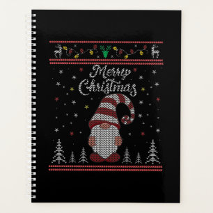 Funny Gnome Merry Christmas Planner