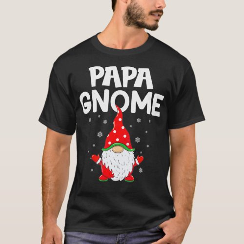 Funny gnome pajama papa Gnome Xmas cute Christmas  T_Shirt