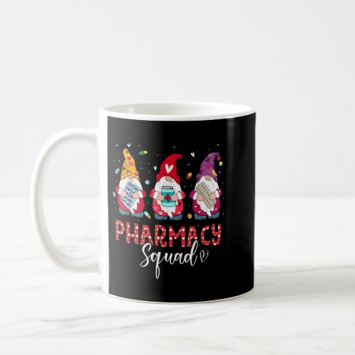 Funny Gnome Pharmacy Squad Pharmacist Valentines Coffee Mug