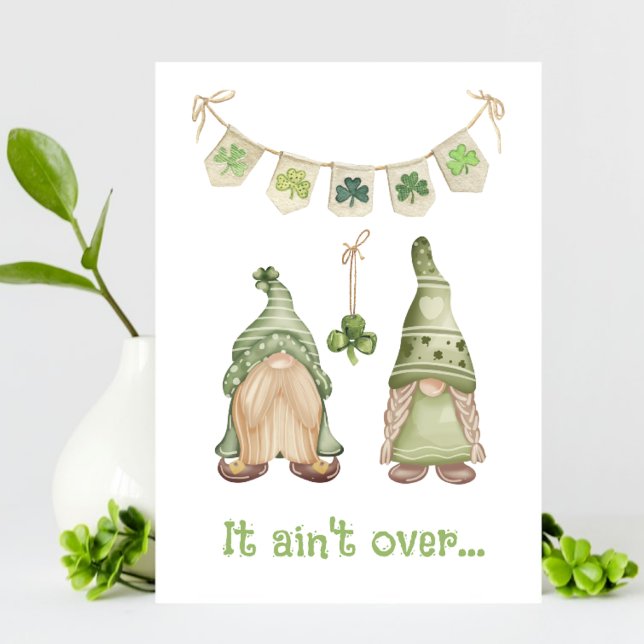 Funny Gnome Relationship St Patrick’s Day Card (Creator Uploaded)