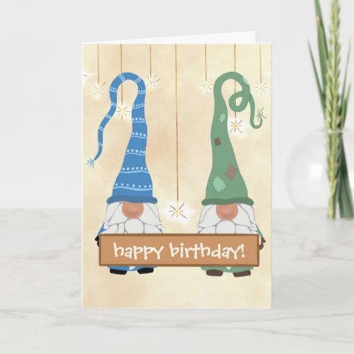 Funny Gnomes Birthday Card for Anyone