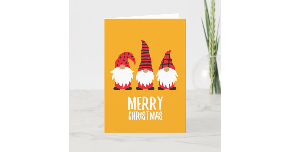 Funny Gnomes Christmas Card