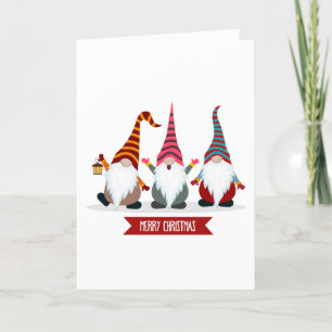 Funny Gnomes Christmas Card