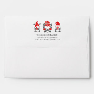 Funny Gnomes Christmas Holidays Photo Envelope
