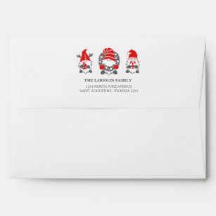 Funny Gnomes    Christmas Holidays  Photo Envelope