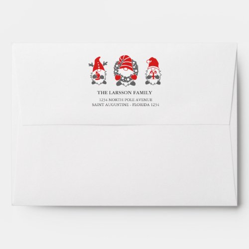 Funny Gnomes   Christmas Holidays  Photo Envelope