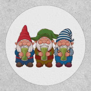 Funny Gnomes Holding a Matcha Drink Magical  Patch