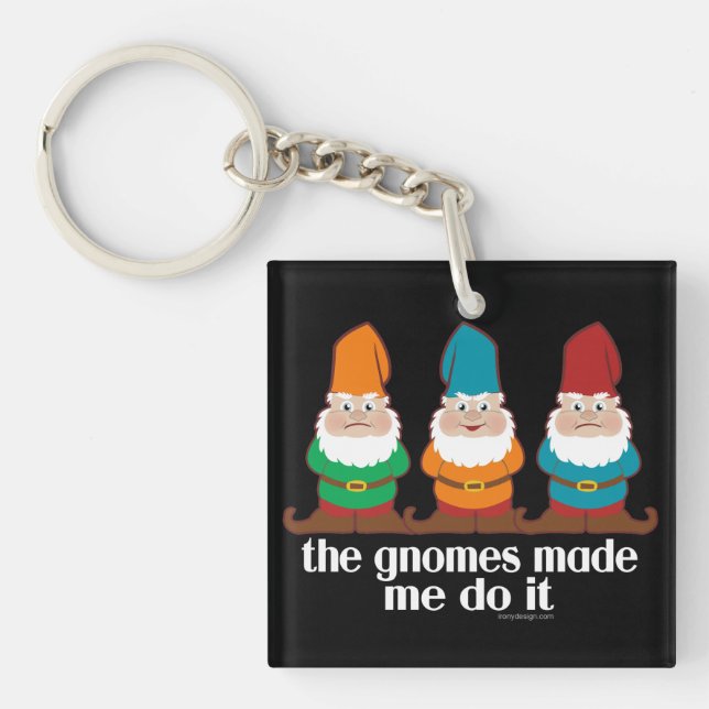 Funny Gnomes Keychain (Front)