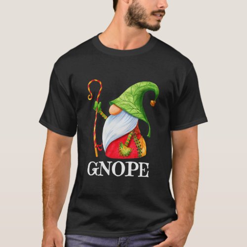 Funny GNOPE Nordic Gnome Scandinavian Elf Swedish  T_Shirt