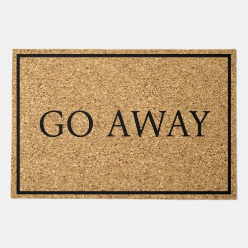 Funny Go Away Custom Introvert  Doormat