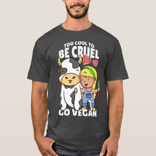 Funny Go Vegan Motif Vegan Food  Vegetarian Vegan  T-Shirt