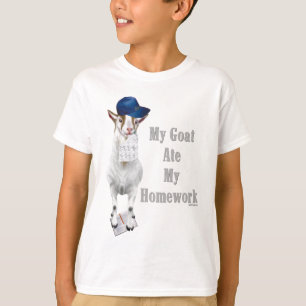Funny Goat Ate My Homework T-Shirt