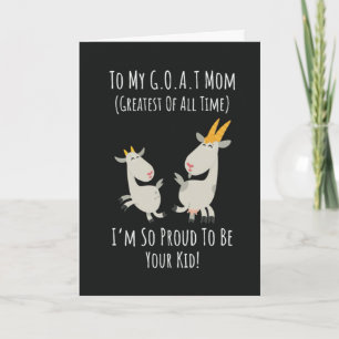 Funny Goat Cards For Mom Mother For Her