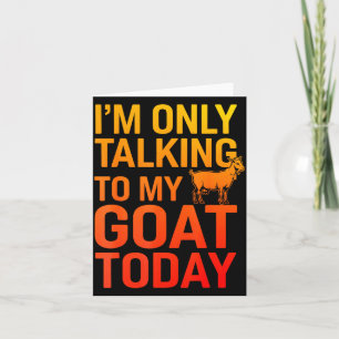Funny Goat Design For Men Women Kids Boer Pygmy Go Card