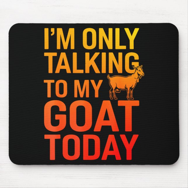 Funny Goat Design For Men Women Kids Boer Pygmy Go Mouse Pad (Front)
