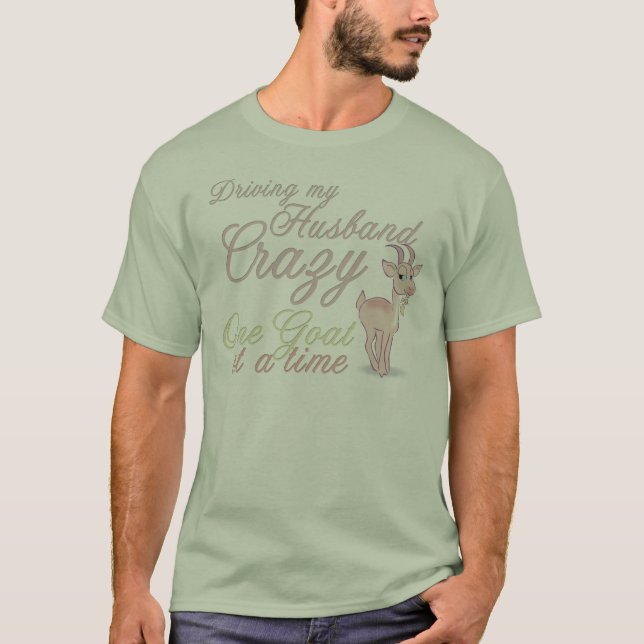Funny Goat  Design T-Shirt (Front)