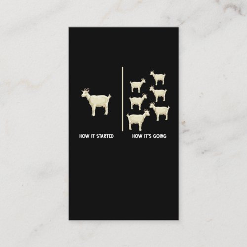 Funny Goat Farmer Humor Farming Business Card