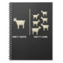 Funny Goat Farmer Humor Farming Notebook