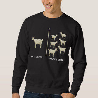 Funny Goat Farmer Humor Farming Sweatshirt