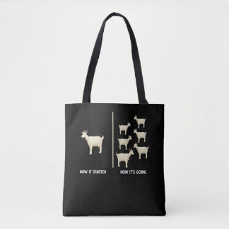 Funny Goat Farmer Humor Farming Tote Bag