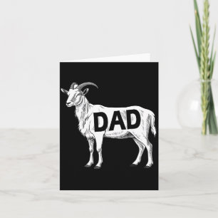 Funny Goat Gift Dad Sarcastic Graphic  Card